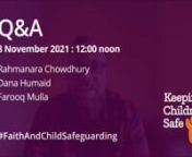 This talk is part of the Global Faith and Child Safeguarding Summit 2021 – a global conference on challenges, best practices and opportunities to improve child safeguarding in faith-based organisations. 8 - 11 November 2021.nnThis video includes a live 60-minute panel discussion with child safeguarding professionals who participated to this online summit as speakers, providing an interactive forum for audience questions, further discussions and social media engagement using the #FaithAndChildS