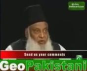 Dr. Israr Ahmad is a well-known figure in Pakistan, India,the Middle East, and North America for his efforts in drawing the attention of Muslims in general and their educated classes in particular towards the teachings and wisdom of the Holy Qur&#39;an. As against the detached, cool, and sterile academicism of many contemporary Muslim scholars, Dr. Israr Ahmad firmly believes in the methodology of “reflection-through-action”.