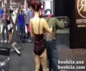 Rubber Doll, a dominatrix &amp; featured at Exxxotica sex expo punished a submissive black man in public.