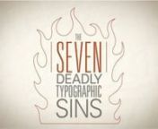 This was an assignment for my Motion Graphics class at the University of Utah. The assignment was to create an extended metaphor for the 7 deadly sins. I used typography as my metaphor-ish... I actually just really wanted to make another kinetic type project.