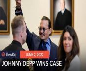 Actor Johnny Depp achieves a near-total victory on Wednesday, June 1, in a defamation suit against ex-wife, actress Amber Heard.&#60;br/&#62;&#60;br/&#62;Full story: https://www.rappler.com/entertainment/celebrities/johnny-depp-scores-near-total-victory-united-states-defamation-case-against-amber-heard/