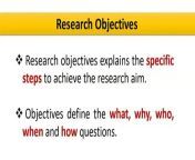 1.7 Research Question, Aim and Objectives (PhD, M.Phil)