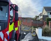 Footage from the gorse fire at Perwick Bay in Port St Mary