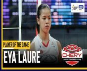 PVL Player of the Game Highlights: Eya Laure slays in birthday showing for Chery Tiggo vs. Petro Gazz from 20 eya