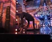 Troy James took a break from his day job in human resources to surprise the judges with his creepy contortion act.