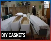 New Zealand&#39;s &#39;coffin clubs&#39; bury taboos about death&#60;br/&#62;&#60;br/&#62;Elderly New Zealanders meet for cups of tea and a task of grave importance: building DIY caskets that they will one day use themselves.&#60;br/&#62;&#60;br/&#62;Video by AFP&#60;br/&#62;&#60;br/&#62;Subscribe to The Manila Times Channel - https://tmt.ph/YTSubscribe &#60;br/&#62; &#60;br/&#62;Visit our website at https://www.manilatimes.net &#60;br/&#62; &#60;br/&#62;Follow us: &#60;br/&#62;Facebook - https://tmt.ph/facebook &#60;br/&#62;Instagram - https://tmt.ph/instagram &#60;br/&#62;Twitter - https://tmt.ph/twitter &#60;br/&#62;DailyMotion - https://tmt.ph/dailymotion &#60;br/&#62; &#60;br/&#62;Subscribe to our Digital Edition - https://tmt.ph/digital &#60;br/&#62; &#60;br/&#62;Check out our Podcasts: &#60;br/&#62;Spotify - https://tmt.ph/spotify &#60;br/&#62;Apple Podcasts - https://tmt.ph/applepodcasts &#60;br/&#62;Amazon Music - https://tmt.ph/amazonmusic &#60;br/&#62;Deezer: https://tmt.ph/deezer &#60;br/&#62;Tune In: https://tmt.ph/tunein&#60;br/&#62; &#60;br/&#62;#TheManilaTimes&#60;br/&#62;#tmtnews&#60;br/&#62;#newzealand&#60;br/&#62;#caskets
