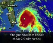 Hurricane Dorian struck the northern Bahamas on Sunday, with 185 mph winds ripping off roofs and overturning cars.&#60;br/&#62;
