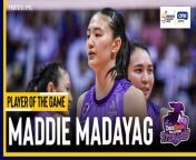 Maddie Madayag pushes Choco Mucho to a strong bounce-back win in the PVL All-Filipino Conference.