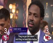 The stars of NFL&#39;s past and present make their picks between the San Francisco 49ers and Kansas City Chiefs