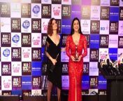On the occasion of &#39;Big Impact Awards 2024&#39; held in Mumbai, there was a gathering of stars like Ankita Lokhande, Mannara Chopra, Neha Dhupia, Saiyami Kher, Krishna Shroff. On this occasion, all the celebrities were seen in very stylish avatars. While Ankita Lokhande chose a stunning black outfit, Mannara Chopra chose a glamorous red dress. Manisha Rani wore a red satin gown with a high slit. Due to the high slit, this gown was giving her a glamorous look. Neha Dhupia chose a green outfit for the occasion. She wore a green stylish dress for this event, which had full sleeves. Neha completed her look with high heels. Krishna Shroff was seen in a bossy look with a sequin blazer. Along with this, she wore a black bralette and skin tight pants. Singer Palak Muchhal also attended this event with her singer husband Mithun.&#60;br/&#62;&#60;br/&#62;#ankitalokhande #Mannarachopra #bigimpactawards2024 #trending #viralvideo #bollywoodnews #celebupdate