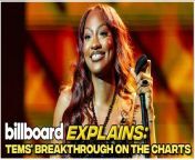 Nigerian singer Tems has truly broken through to become a huge sensation and Billboard&#39;s Women In Music is honoring the talented singer. She first charted on the Hot 100 in 2021 and has been shining ever since. This is Billboard Explains Tems breakthrough on the charts.