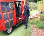 Electric vehicles may be a bit pricey right now, forcing one ingenious backyard inventor to find another way to cut his travel emissions.