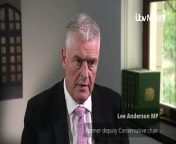 &#60;br/&#62;Former deputy Conservative Party chair, Lee Anderson, has not spoken to Rishi Sunak since he lost the whip, adding he held no malice toward the prime minister. Mr Anderson refused to rule out joining the Reform Party, saying he was not prepared to discuss his political journey. &#60;br/&#62; Report by Brooksl. Like us on Facebook at http://www.facebook.com/itn and follow us on Twitter at http://twitter.com/itn