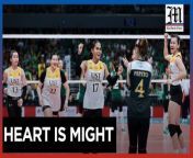 UST Golden Tigresses pour hearts out&#60;br/&#62;&#60;br/&#62;The UST Golden Tigresses are out to prove that while height is a huge factor in volleyball, the heart can also spell the difference.&#60;br/&#62;&#60;br/&#62;That mantra worked well against the tall and defending champs De La Salle Lady Spikers in the UAAP Season 86 women&#39;s volleyball tournament at the Mall of Asia Arena on Sunday, February 25.&#60;br/&#62;&#60;br/&#62;UST recovered from losing sets 3 and 4 to hammer a 25-18, 25-23, 14-25, 16-25, 15-12 win and stay undefeated at 3-0. &#60;br/&#62;&#60;br/&#62;Video by Niel Victor Masoy&#60;br/&#62;&#60;br/&#62;Subscribe to The Manila Times Channel - https://tmt.ph/YTSubscribe&#60;br/&#62; &#60;br/&#62;Visit our website at https://www.manilatimes.net&#60;br/&#62; &#60;br/&#62; &#60;br/&#62;Follow us: &#60;br/&#62;Facebook - https://tmt.ph/facebook&#60;br/&#62; &#60;br/&#62;Instagram - https://tmt.ph/instagram&#60;br/&#62; &#60;br/&#62;Twitter - https://tmt.ph/twitter&#60;br/&#62; &#60;br/&#62;DailyMotion - https://tmt.ph/dailymotion&#60;br/&#62; &#60;br/&#62; &#60;br/&#62;Subscribe to our Digital Edition - https://tmt.ph/digital&#60;br/&#62; &#60;br/&#62; &#60;br/&#62;Check out our Podcasts: &#60;br/&#62;Spotify - https://tmt.ph/spotify&#60;br/&#62; &#60;br/&#62;Apple Podcasts - https://tmt.ph/applepodcasts&#60;br/&#62; &#60;br/&#62;Amazon Music - https://tmt.ph/amazonmusic&#60;br/&#62; &#60;br/&#62;Deezer: https://tmt.ph/deezer&#60;br/&#62;&#60;br/&#62;Tune In: https://tmt.ph/tunein&#60;br/&#62;&#60;br/&#62;#themanilatimes &#60;br/&#62;#philippines&#60;br/&#62;#volleyball &#60;br/&#62;#sports
