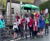 Corris school children and residents protest outside bus stop against “dwindling” bus services to remote village from village tamilsex vd