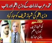 UAE PM and Vice PM congratulates Shehbaz Sharif on becoming Prime Minister&#60;br/&#62;