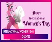 International Women’s Day, celebrated globally on March 8, honours women&#39;s achievements from both the past and the present. Let&#39;s shower some love and appreciation on the women who break barriers and smash stereotypes by sharing International Women’s Day quotes, wishes, wallpapers, images, greetings, and messages. &#60;br/&#62;