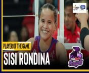 PVL Player of the Game Highlights: Sisi Rondina soars for Choco Mucho from bugil sisi pricil