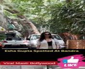 Esha Gupta Spotted At Bandra