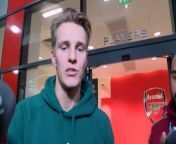 Arsenal’s Odegaard on reaching Champions League quarter final