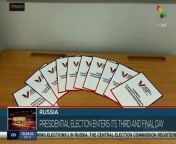 This Sunday Russia celebrates the last day of the presidential elections, in which more than 65 percent of the 112 million Russians called to participate in the electoral process have already taken part. teleSUR