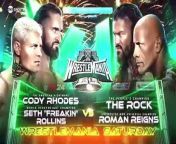 WWE 16 March 2024 The Rock VS. Cody Rhodes VS. Roman Reigns VS. Seth Rollins VS. All Raw SmackDown from roman bahubali