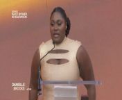 Watch as actress, singer &amp; &#039;Black Women In Hollywood honoree Danielle Brooks delivers her acceptance speech.