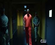Oliver (Stephen Amell) and Lyla (guest star Audrey Marie Anderson) team up on a secret mission for Diggle (David Ramsey).