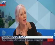 Boris Johnson removed as prime minister because he didn’t eat a piece of cake, says Nadine Dorries from nadine maghnaouia
