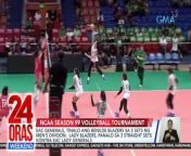 Kasing init agad ng panahon ang mga laban sa pagbubukas ng NCAA Season 99 Volleyball Tournament ngayong araw.&#60;br/&#62;&#60;br/&#62;&#60;br/&#62;24 Oras Weekend is GMA Network’s flagship newscast, anchored by Ivan Mayrina and Pia Arcangel. It airs on GMA-7, Saturdays and Sundays at 5:30 PM (PHL Time). For more videos from 24 Oras Weekend, visit http://www.gmanews.tv/24orasweekend.&#60;br/&#62;&#60;br/&#62;#GMAIntegratedNews #KapusoStream&#60;br/&#62;&#60;br/&#62;Breaking news and stories from the Philippines and abroad:&#60;br/&#62;GMA Integrated News Portal: http://www.gmanews.tv&#60;br/&#62;Facebook: http://www.facebook.com/gmanews&#60;br/&#62;TikTok: https://www.tiktok.com/@gmanews&#60;br/&#62;Twitter: http://www.twitter.com/gmanews&#60;br/&#62;Instagram: http://www.instagram.com/gmanews&#60;br/&#62;&#60;br/&#62;GMA Network Kapuso programs on GMA Pinoy TV: https://gmapinoytv.com/subscribe