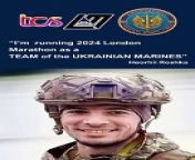 A Ukrainian marine soldier who lost his left arm in a mine explosion is set to honour his homeland by taking on the 26.2 mile London Marathon challenge later this month.&#60;br/&#62;&#60;br/&#62;Heorhii ‘Gosha’ Roshk, was serving as grenadier in the assault battalion of the Marine Corps in Mariupol when Russia launched its full scale invasion in February 2022.&#60;br/&#62;