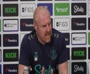 Everton manager Sean Dyche on the respect he has for his former club Burnley ahead of a relegation 6 pointer in the Premier League&#60;br/&#62;Liverpool, UK