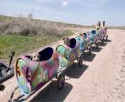 This animobile is designed to give disabled dogs a ride everyday so they can see the world around them! An avid animal lover has built a train out of plastic barrels attached to an ATV, in a bid to take disabled dogs out for their daily walk. Buzz60’s Chloe Hurst has the story!