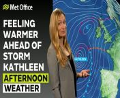 Warm but windy for some due to Storm Kathleen – This is the Met Office UK Weather forecast for the afternoon of 05/04/24. Bringing you today’s weather forecast is Annie Shuttleworth.