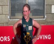 Watch: Old Collegians captain Jacob Brooks speaks to The Standard after winning in his 100th game for the club.