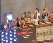 Parents chanted &#39;shame on you&#39; from the Senate gallery as Tennessee lawmakers voted on arming teachers.Source: Senator Charlane Oliver