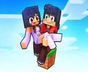 Aphmau and Aaron on ONE BLOCK in Minecraft!