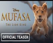 Check out the Mufasa: The Lion King trailer for the upcoming Lion King movie that explores the unlikely rise of the beloved king of the Pride Lands. &#60;br/&#62;&#60;br/&#62;The voice cast of Mufasa: The Lion King includes Aaron Pierre as Mufasa; Kelvin Harrison Jr. as Taka, a lion prince with a bright future who accepts Mufasa into his family as a brother; Tiffany Boone as Sarabi; Kagiso Lediga as Young Rafiki; Preston Nyman as Zazu; Mads Mikkelsen as Kiros, a formidable lion with big plans for his pride; Thandiwe Newton as Taka’s mother, Eshe; Lennie James as Taka’s father, Obasi; Anika Noni Rose as Mufasa’s mother, Afia; Keith David as Mufasa’s father, Masego; John Kani as Rafiki; Seth Rogen as Pumbaa; Billy Eichner as Timon; Donald Glover as Simba; introducing Blue Ivy Carter as Kiara, daughter of King Simba and Queen Nala; and Beyoncé Knowles-Carter as Nala. Additional casting includes Braelyn Rankins, Theo Somolu, Folake Olowofoyeku, Joanna Jones, Thuso Mbedu, Sheila Atim, Abdul Salis and Dominique Jennings.&#60;br/&#62;&#60;br/&#62;Mufasa: The Lion King enlists Rafiki to relay the legend of Mufasa to young lion cub Kiara, daughter of Simba and Nala, with Timon and Pumbaa lending their signature schtick. Told in flashbacks, the story introduces Mufasa as an orphaned cub, lost and alone until he meets a sympathetic lion named Taka—the heir to a royal bloodline. The chance meeting sets in motion an expansive journey of an extraordinary group of misfits searching for their destiny—their bonds will be tested as they work together to evade a threatening and deadly foe.&#60;br/&#62;&#60;br/&#62;Blending live-action filmmaking techniques with photoreal computer-generated imagery, Mufasa: The Lion King is directed by Barry Jenkins, produced by Adele Romanski &amp; Mark Ceryak, and executive produced by Peter Tobyansen. Award-winning songwriter Lin-Manuel Miranda is writing the film’s songs produced by Mark Mancina and Miranda, with additional music and performances by Lebo M.&#60;br/&#62;&#60;br/&#62;Mufasa: The Lion King opens in theaters on December 20, 2024.