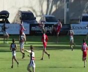 BFNL: Castlemaine's Michael Hartley mark and goal v South Bendigo from south indin fist night