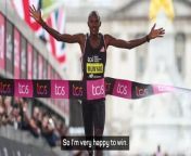 Alexander Munyao was thrilled to win the 2024 London Marathon, and paid tribute 2023 champion Kelvin Kipton.