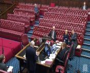 The lights in the House of Lords went out during a debate on Monday evening. Video source: Parliament.tv