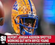 Jordan Addison has been spotted working out with Bryce Young