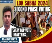 The Lok Sabha election&#39;s second phase commenced on April 26 across 89 constituencies in 13 states and Union territories. Polling starts at 7 am and ends at 5 pm. BJP Leader Tejasvi Surya, who has been re-appointed as BJP Candidate from Bengaluru South Expresses Confidence in his victory and believes Bengaluru Voters will turn out in large to vote.&#60;br/&#62; &#60;br/&#62;#LokSabhaElections #LokSabhaelectiosn2024 #LokSabhanews #SecondPhaselive #SecondPhaseVoting #LokSabhaupdates #LokSabhaLive #Politics #PMModi #RahulGandhi #Congress #BJP #NDA #INDIAalliance #Oneinda #Oneindia news&#60;br/&#62; &#60;br/&#62;&#60;br/&#62;~HT.97~ED.102~