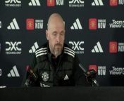 Manchester United boss Erik Ten Hag on Rashford criticism and fans support ahead of their Premier League clash with Burnley &#60;br/&#62;Carrington, Manchester, UK
