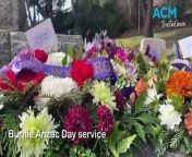 The sacrifices of service men and women were remembered at Burnie&#39;s well-attended Anzac Day service. Video by Laura Smith
