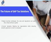 In the world of tax solutions, the future of GST (Goods and Services Tax) is set to undergo significant changes. Technology is progressing rapidly, creating opportunities for the development of more advanced digital tools and efficient processes for GST tax solutions. Cutting-edge software powered by artificial intelligence will make compliance and reporting tasks easier, while blockchain technology will enhance transparency and security in financial transactions. The future of SAP GST tax solutions looks bright, with businesses gaining access to better data analysis tools to improve decision-making and refine tax strategies. Streamlined integration between different systems will boost efficiency and accuracy in tax handling.&#60;br/&#62;