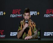 Matheus Nicolau previews his UFC Fight Night clash with Alex Perez in the flyweight division, to be held at the UFC Apex in Las Vegas&#60;br/&#62;UFC Apex, Las Vegas, Nevada, USA