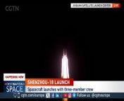 ️ China&#39;s latest space mission is underway! &#60;br/&#62;&#60;br/&#62;Shenzhou-18, carrying three taikonauts, blasted off from the Jiuquan Satellite Launch Center . &#60;br/&#62;&#60;br/&#62;Exciting times ahead as they embark on a series of spacewalks, experiments and public lectures. &#60;br/&#62;&#60;br/&#62;Watch all the build-up to the launch and the analysis from CGTN’s coverage.