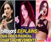 With Dua Lipa’s new album, ‘Radical Optimism,’ coming out this Friday, we take a look back at her chart accomplishments, including debuting on the Billboard Hot 100 and breaking records with songs like &#92;