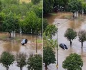 Driver carried away by overflowing creek after steering straight into Texas floodsSource Ryan Star, Candy 95 Radio